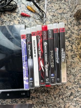 Consola PlayStation 3 Negra + 7 Juegos