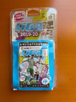 8 blisters Cromos fútbol LaLiga 19-20 + Álbum