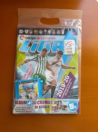 8 blisters Cromos fútbol LaLiga 19-20 + Álbum