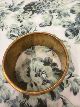 Bracciale vintage ottone rame e madreperla