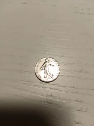 Moneta 1/2 Franco Francese 1986