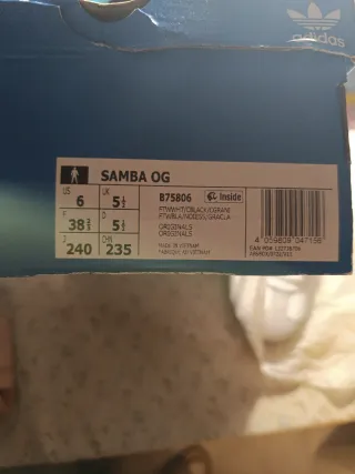 Adidas Samba OG Blancas Talla 38.5