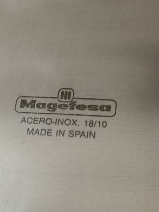 Bandeja Vintage Acero Inox. alta calidad MAGEFESA