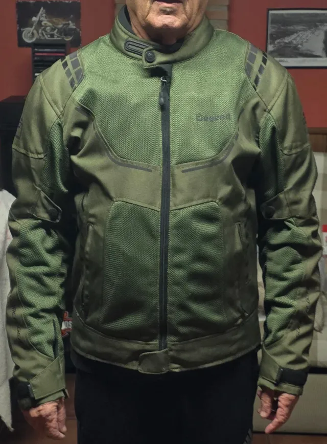 Chaqueta Cordura Verde Militar con Protecciones