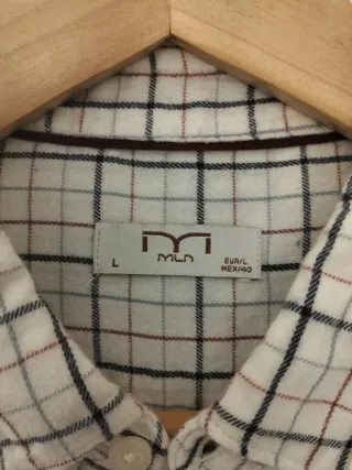 Camisa MLN cuadros talla L