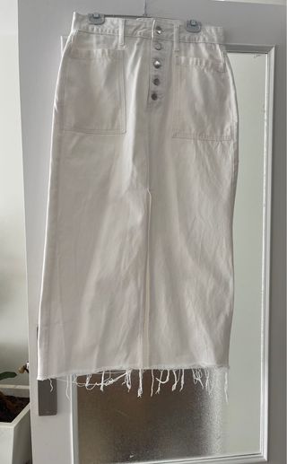 Falda vaquera blanca Lefties