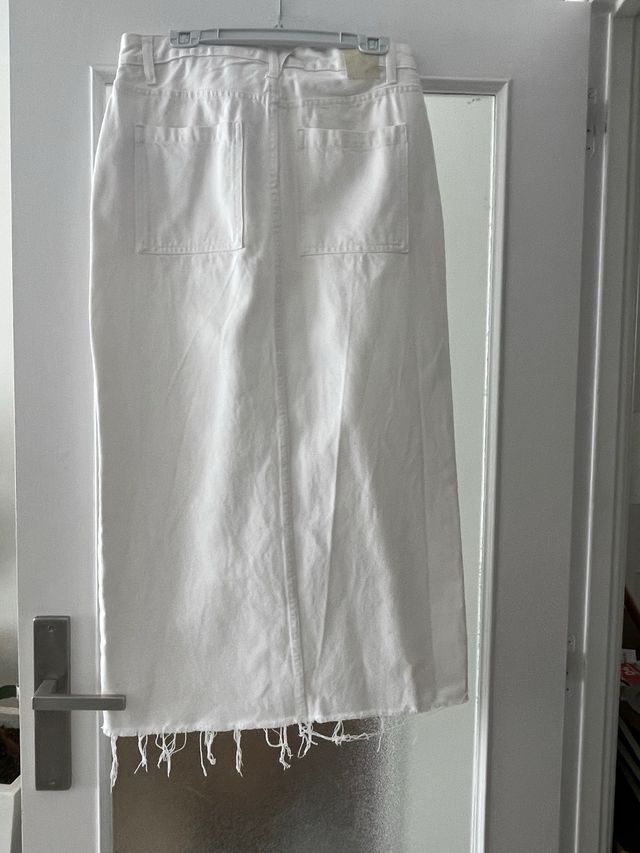 Falda vaquera blanca Lefties