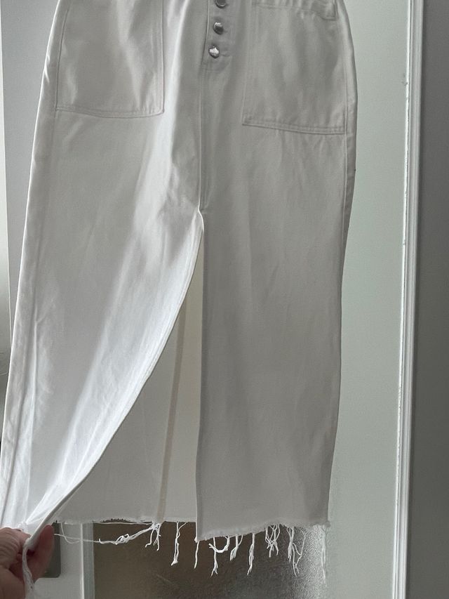 Falda vaquera blanca Lefties