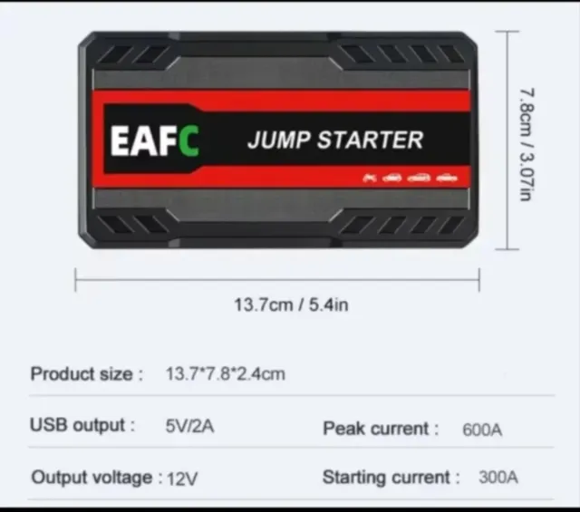 Avviatore portatile per batterie EAFC