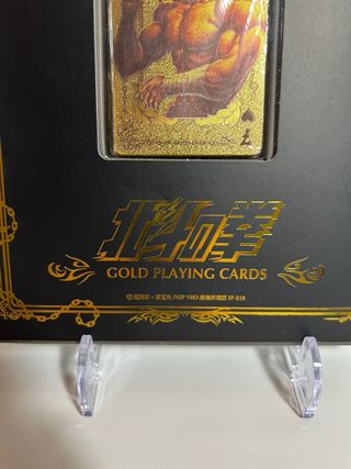 Carte da gioco Hokuto No Ken in oro rare Japanese
