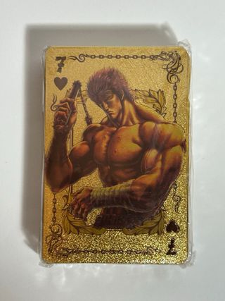 Carte da gioco Hokuto No Ken in oro rare Japanese