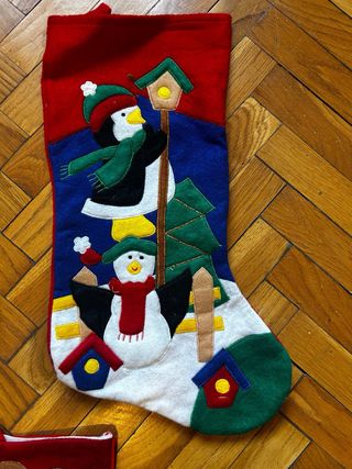 Sacco natalizio decorato