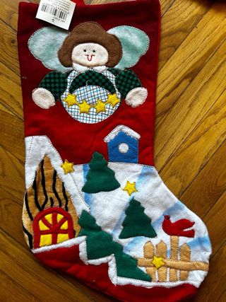 Sacco natalizio decorato