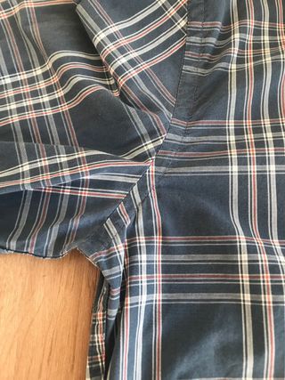 Camisa Dockers S Cuadros Manga Larga Gris Slim Fit