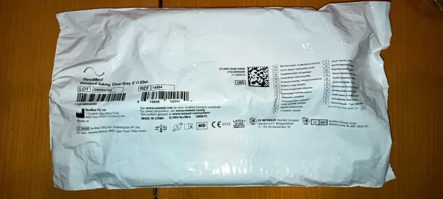 Tubo CPAP sin usar, bolsa cerrada