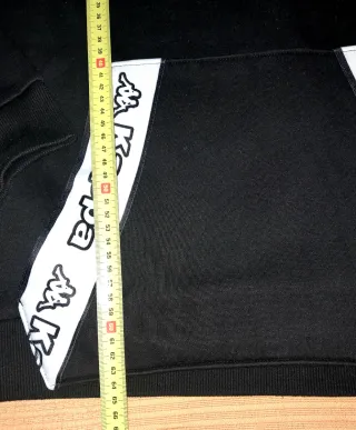 Sudadera Kappa Negra con Logo