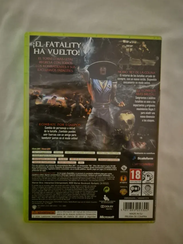 Combattimento Mortal Kombat Xbox 360