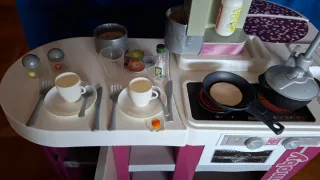 Cocinita Smoby Rosa y Blanca