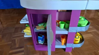 Cocinita Smoby Rosa y Blanca