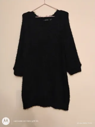 Vestido jersey negro Esprit talla L