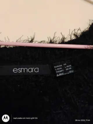 Vestido jersey negro Esprit talla L