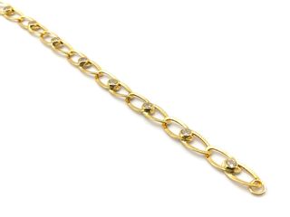 pulsera oro 18k con circonita