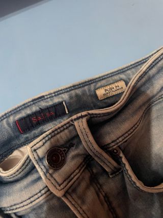Pantalón vaquero Salsa desgastado