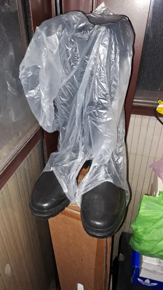 Stivali gomma neri taglia 40