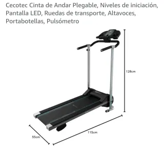 Cinta de Andar Cecotec Plegable LED
