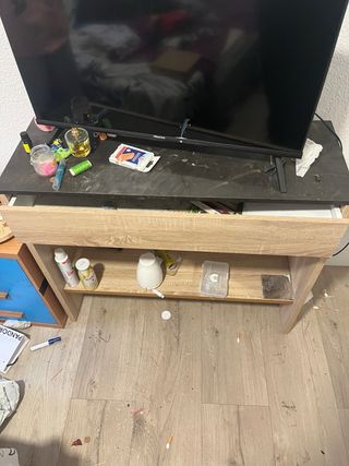 Mobile consolle in legno con cassetto