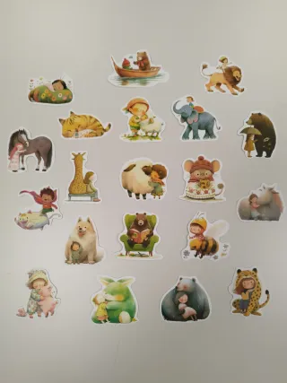 Adesivi di animali e bambini