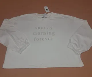 Sudadera oversize Sunday morning forever