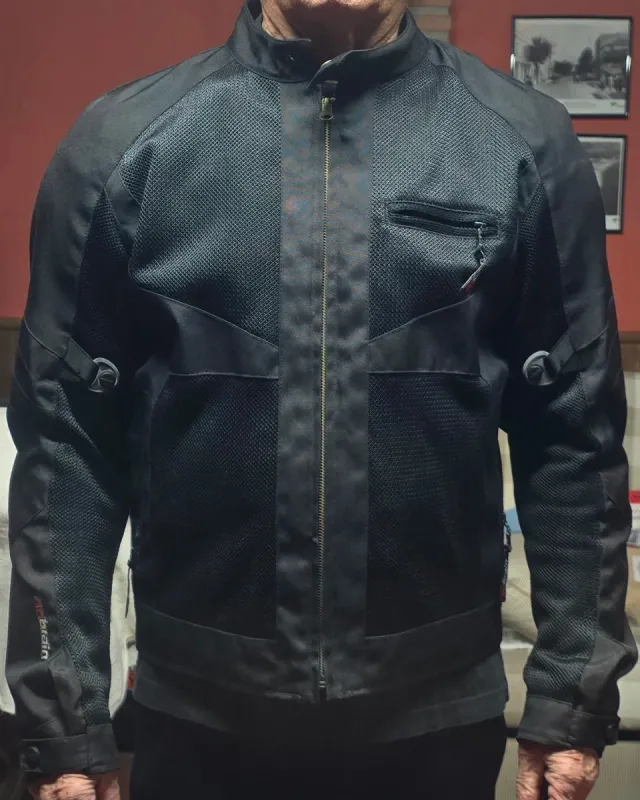 Chaqueta Cordura Verano Negra Protecciones