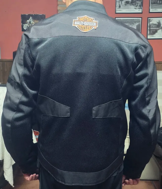 Chaqueta Cordura Verano Negra Protecciones
