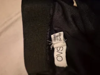 Gonna nera con rouches 12 13 anni