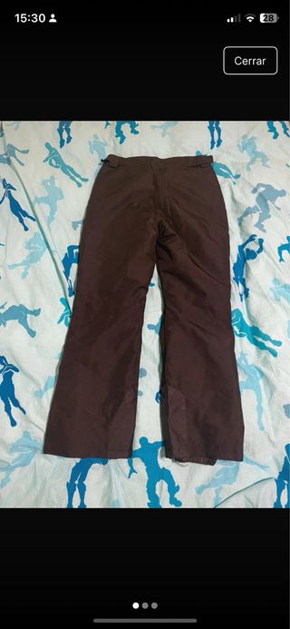 Pantalón de Nieve Mujer Marrón