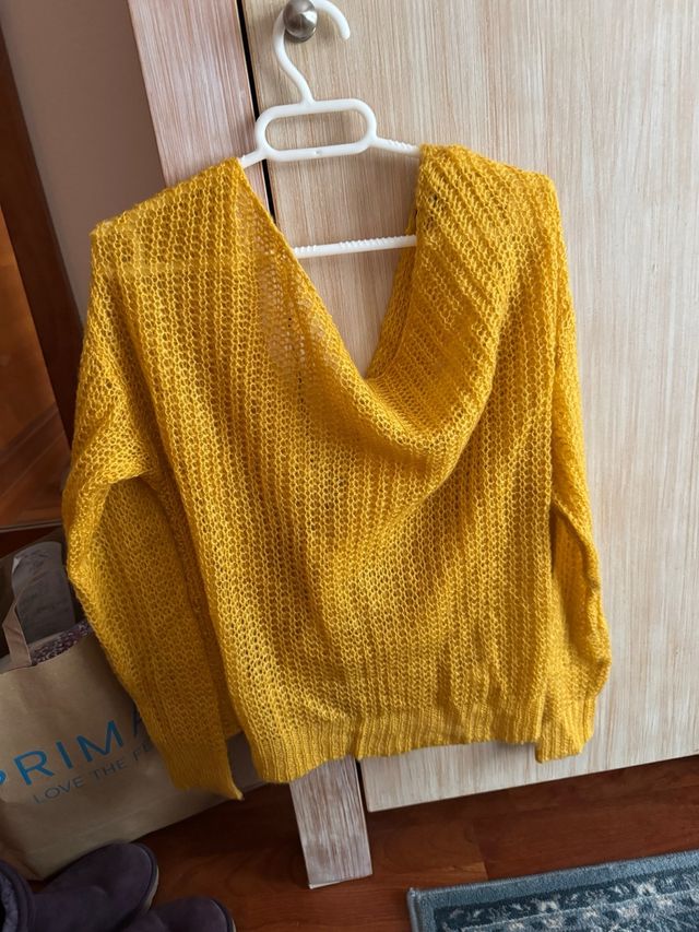 Cárdigan oversize Missguided amarillo