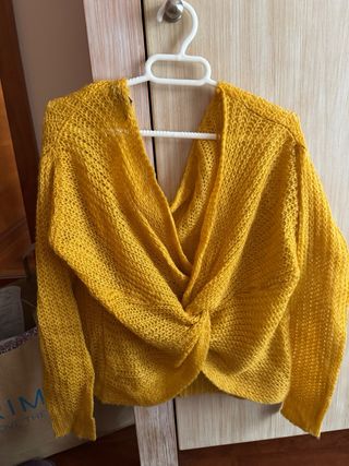 Cárdigan oversize Missguided amarillo