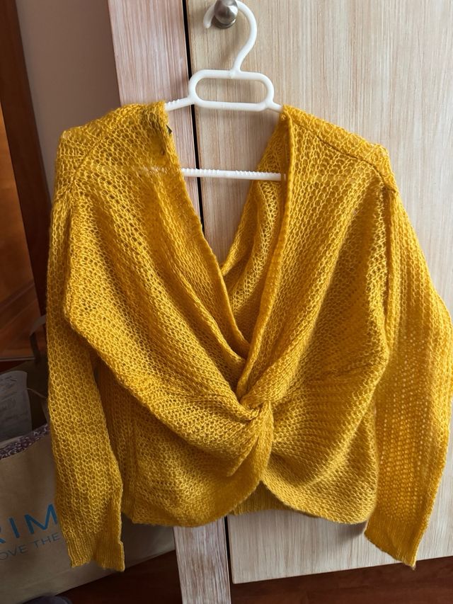 Cárdigan oversize Missguided amarillo