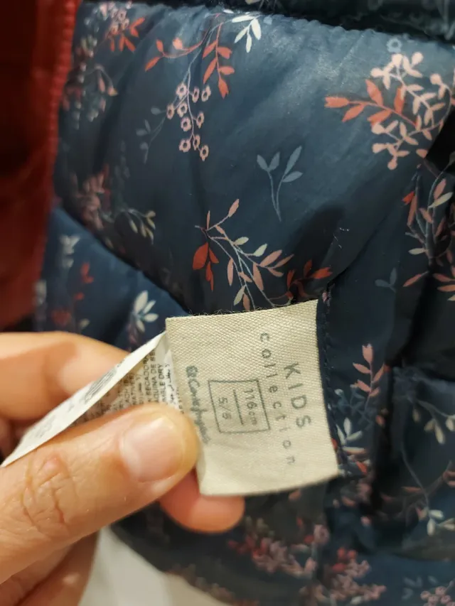 Chaleco reversible niña 5-6 años