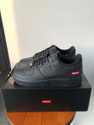 Nike Air Force 1 Low Supreme Black Talla 38-41