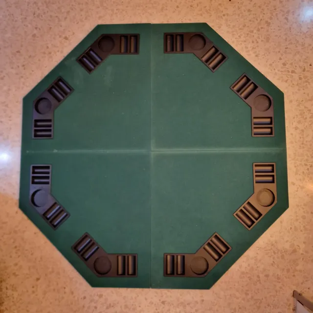 Tappeto da poker ottagonale e borsa da trasporto