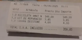 Bici pieghevole Amat Nautic in alluminio NUOVA