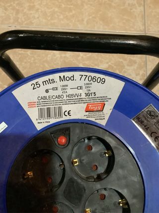 Enrollador Cable 25m