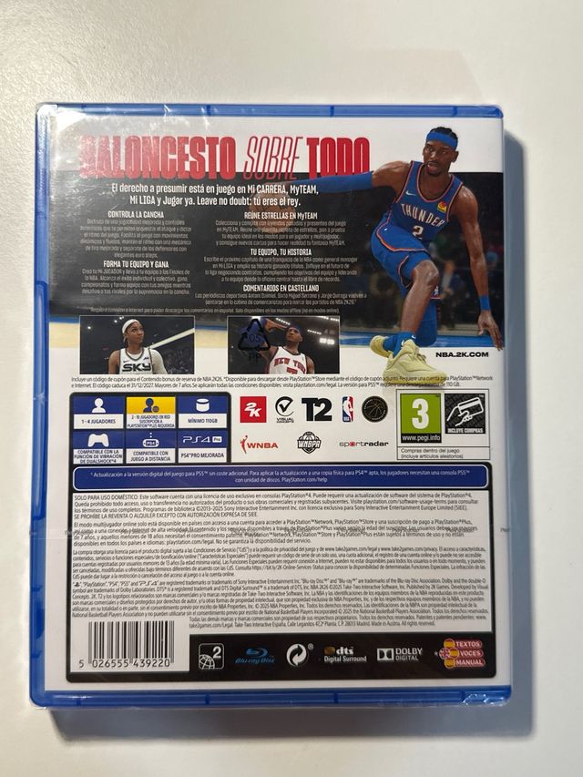 Juego PS4 NBA 2K26