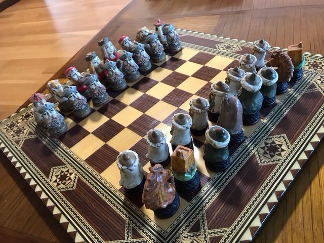 Scacchi Artigianali Mori e Cristiani