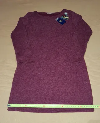 Vestido burdeos invierno