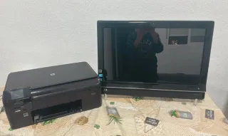 Ordenador HP táctil Todo en Uno Negro y impresora