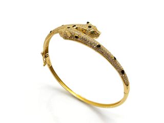 pulsera oro 18k con piedra con circonita