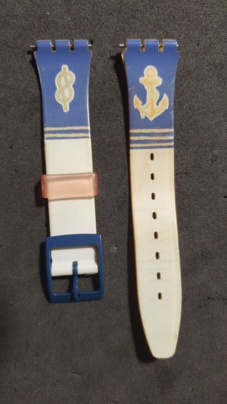 3 cinturino Swatch usati con gomma OK